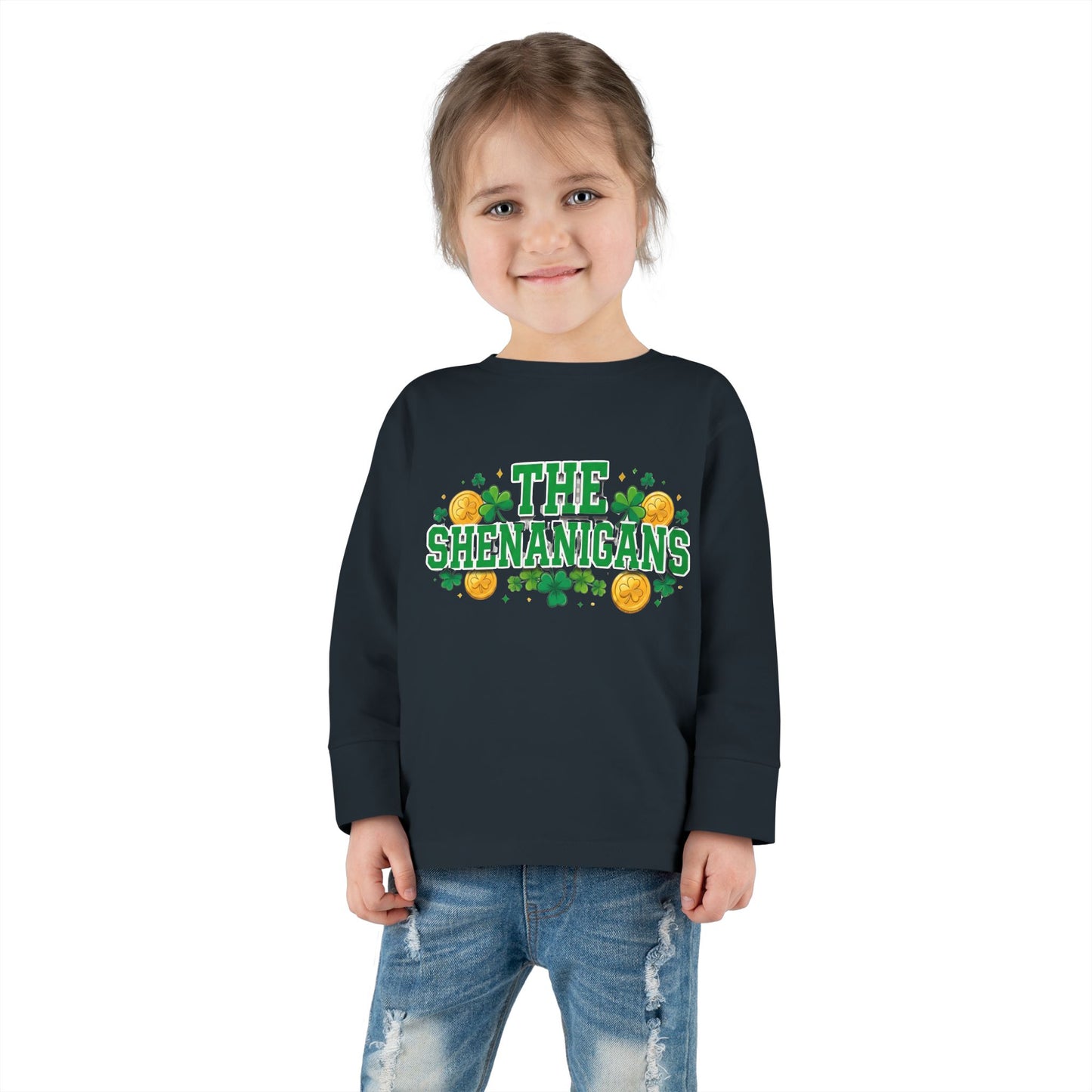 Toddler Long Sleeve Tee โ "The Shenanigans" St. Patrick's Day
