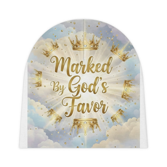 Marked By God's Favor Baby Beanie - Christian Praise Newborn Cap
