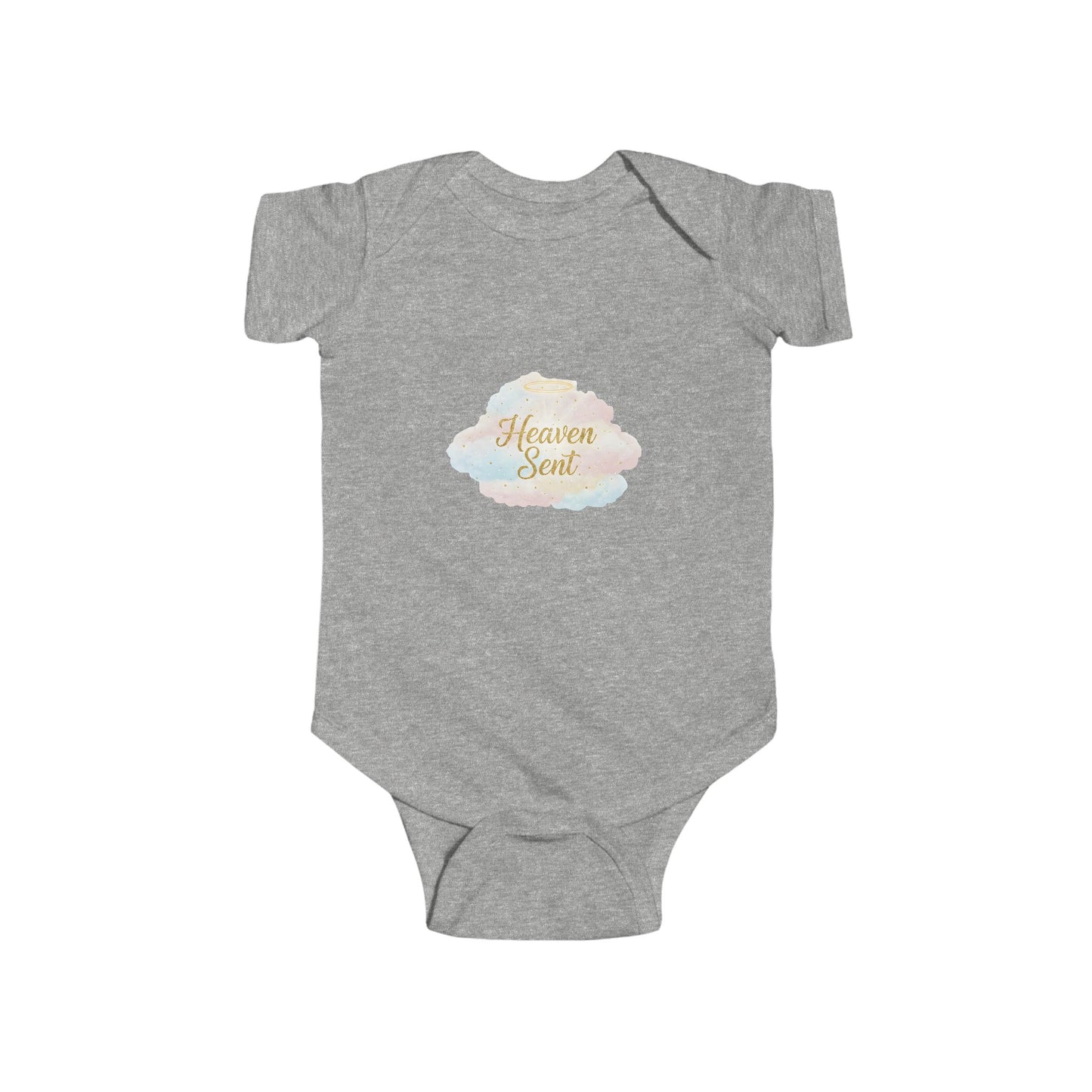 Heaven Sent Baby Bodysuit - Watercolor Cloud Infant Onesie