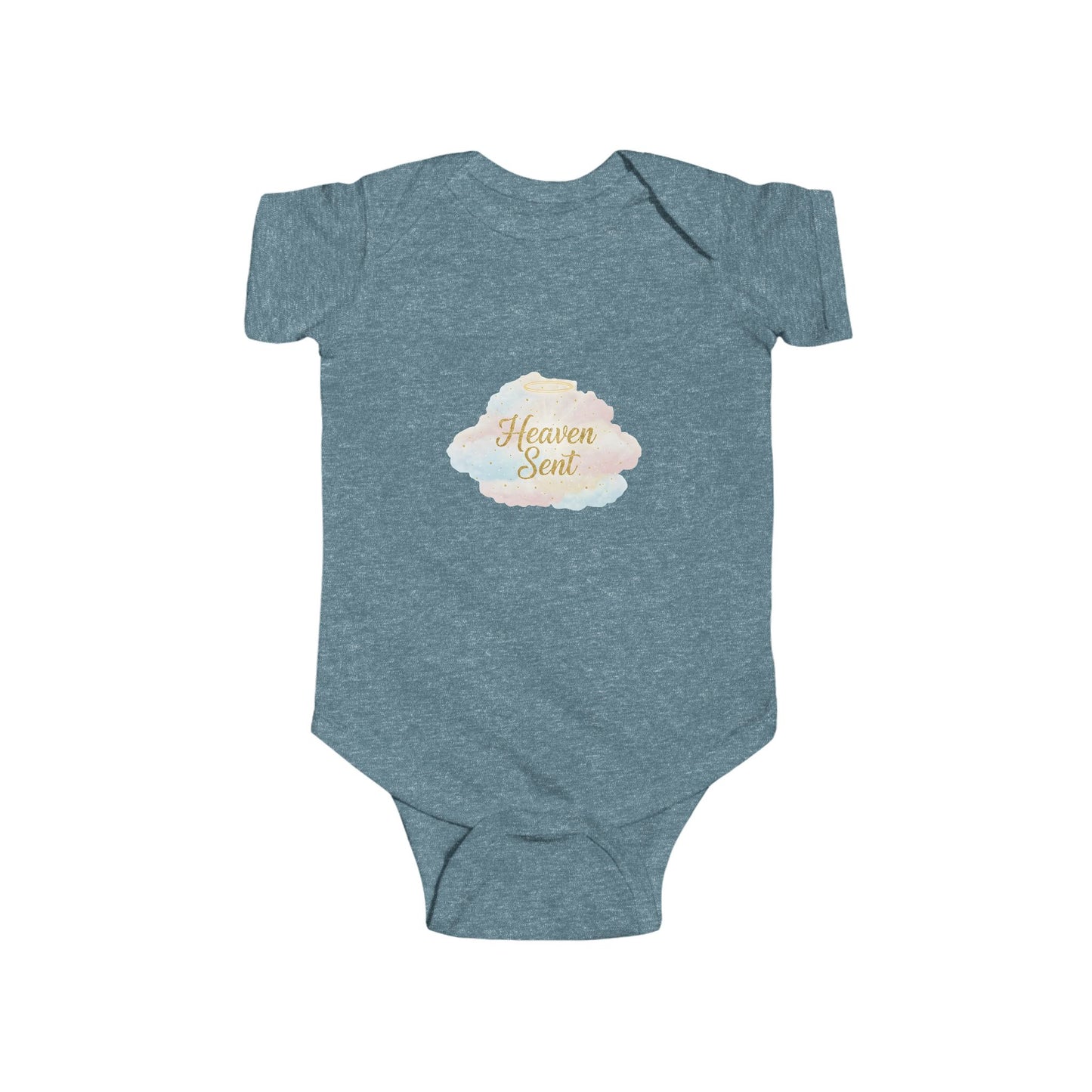 Heaven Sent Baby Bodysuit - Watercolor Cloud Infant Onesie