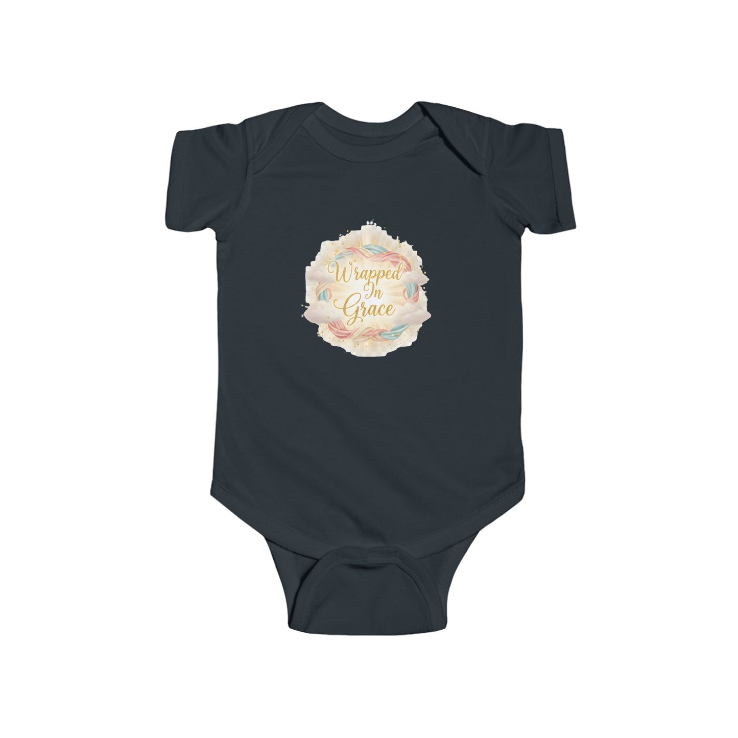 Infant Bodysuit "Wrapped in Grace" Floral Newborn Onesie