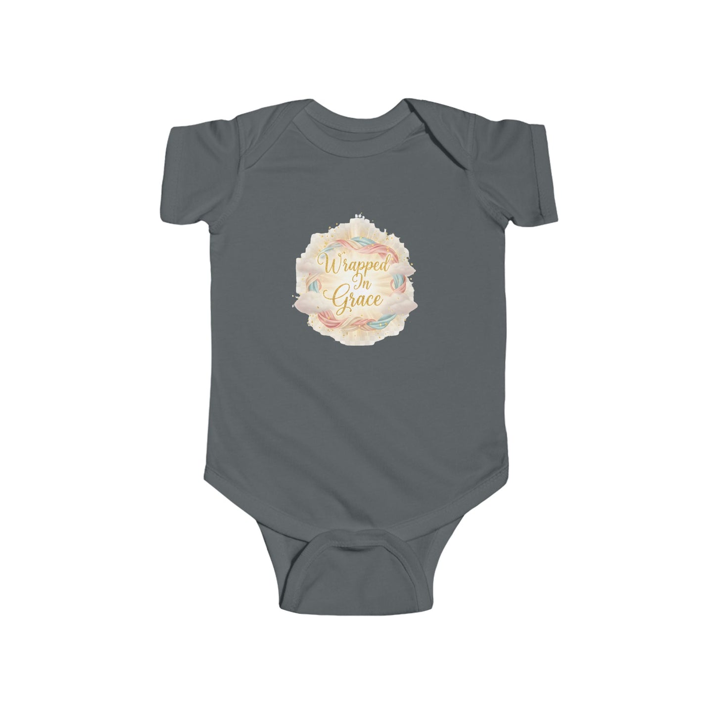 Infant Bodysuit "Wrapped in Grace" Floral Newborn Onesie
