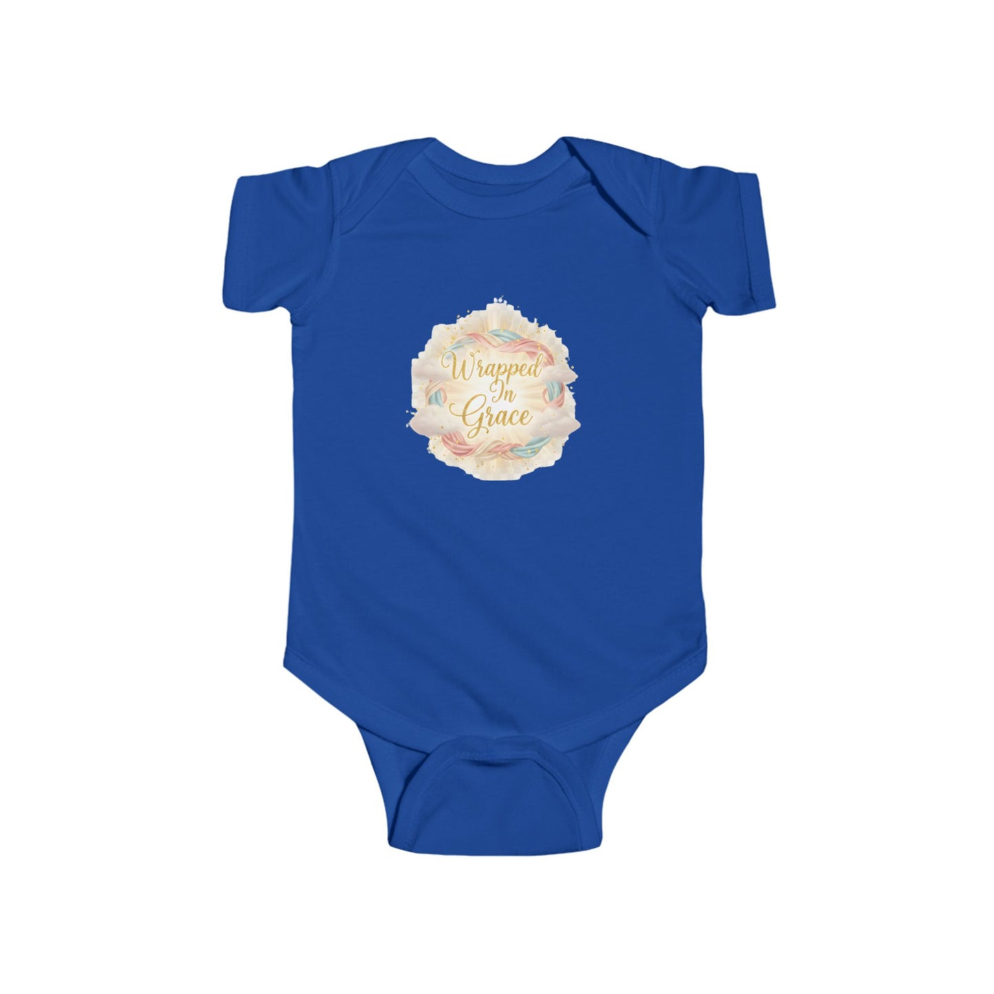 Infant Bodysuit "Wrapped in Grace" Floral Newborn Onesie