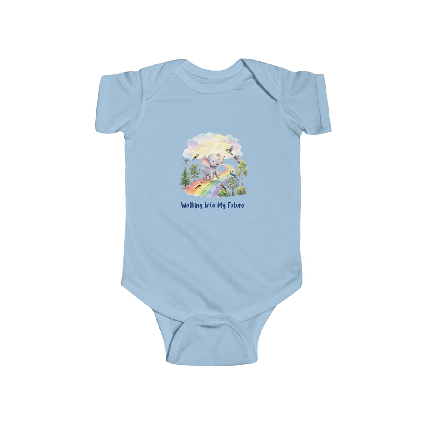 Infant Bodysuit - "Walking Into My Future" Baby Milestone - Baby Onesie