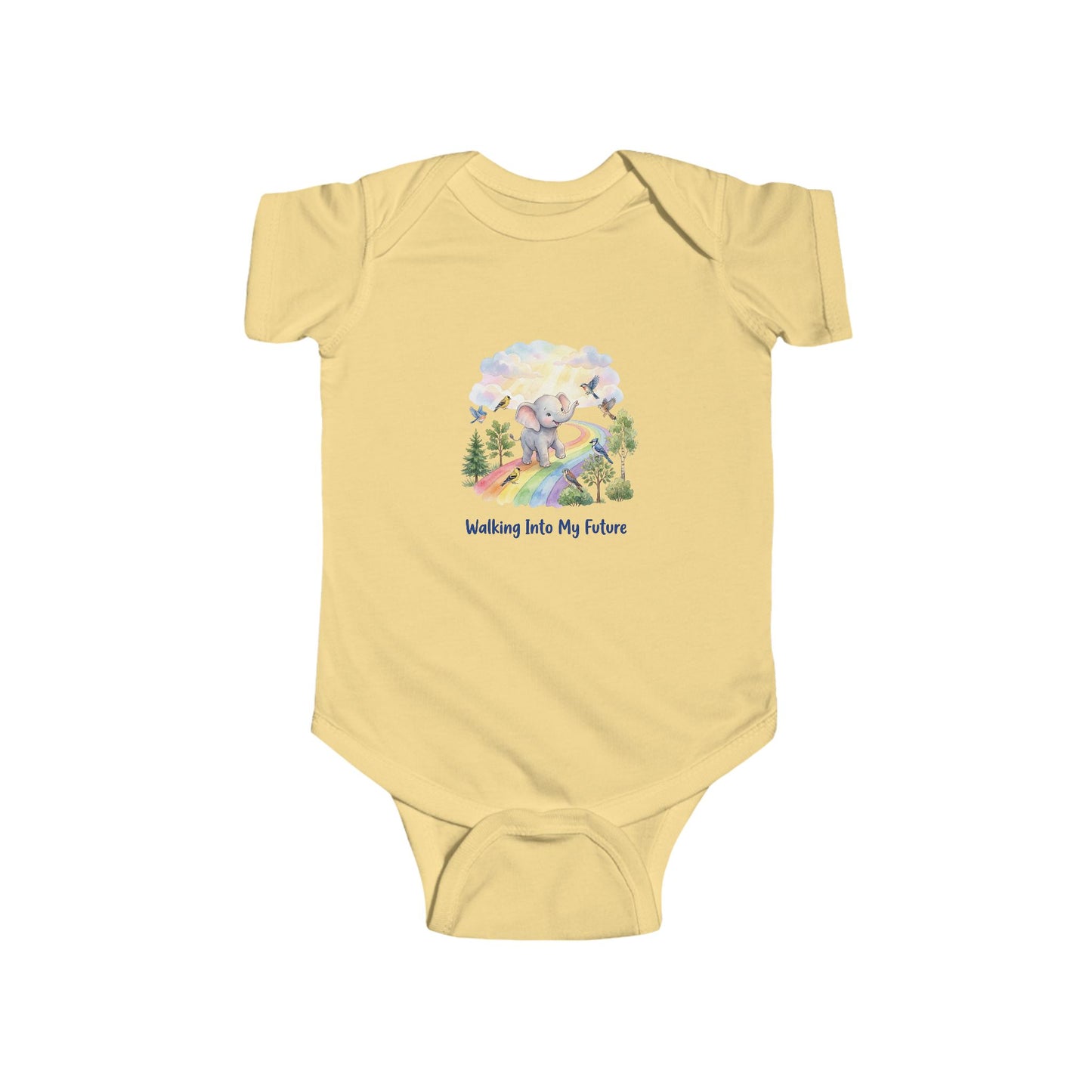 Infant Bodysuit - "Walking Into My Future" Baby Milestone - Baby Onesie