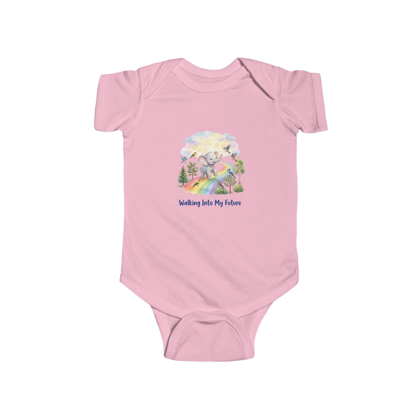 Infant Bodysuit - "Walking Into My Future" Baby Milestone - Baby Onesie