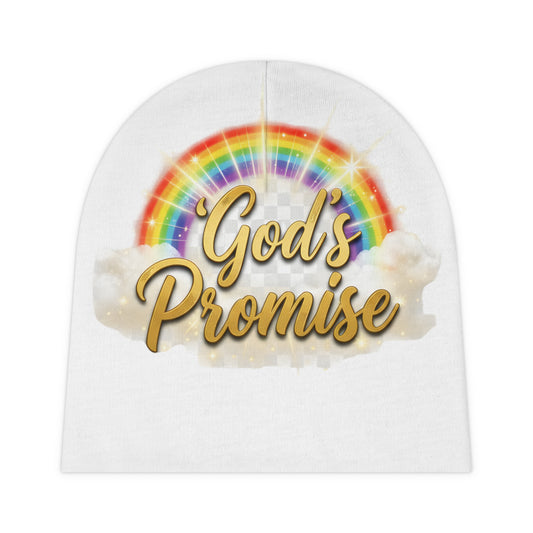 God's Promise Baby Beanie — Rainbow Cloud Newborn Hat
