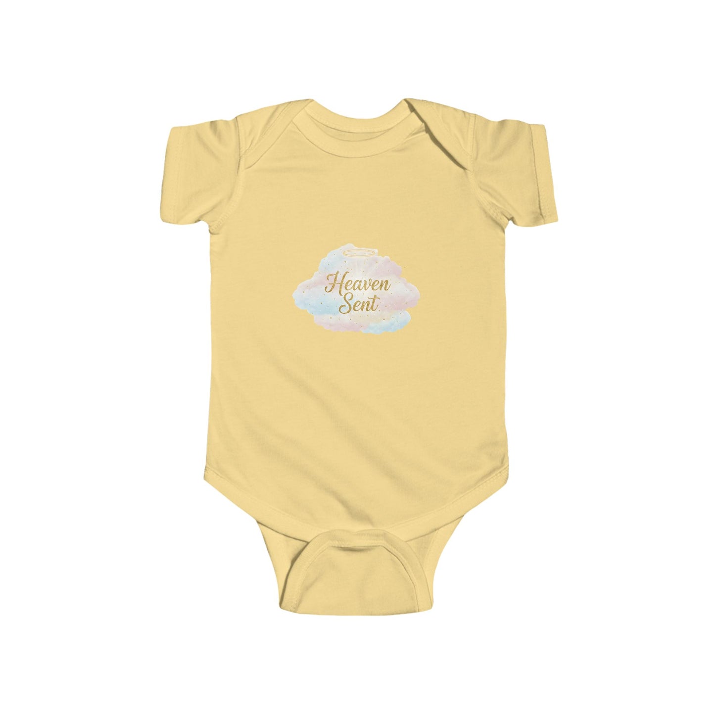 Heaven Sent Baby Bodysuit - Watercolor Cloud Infant Onesie