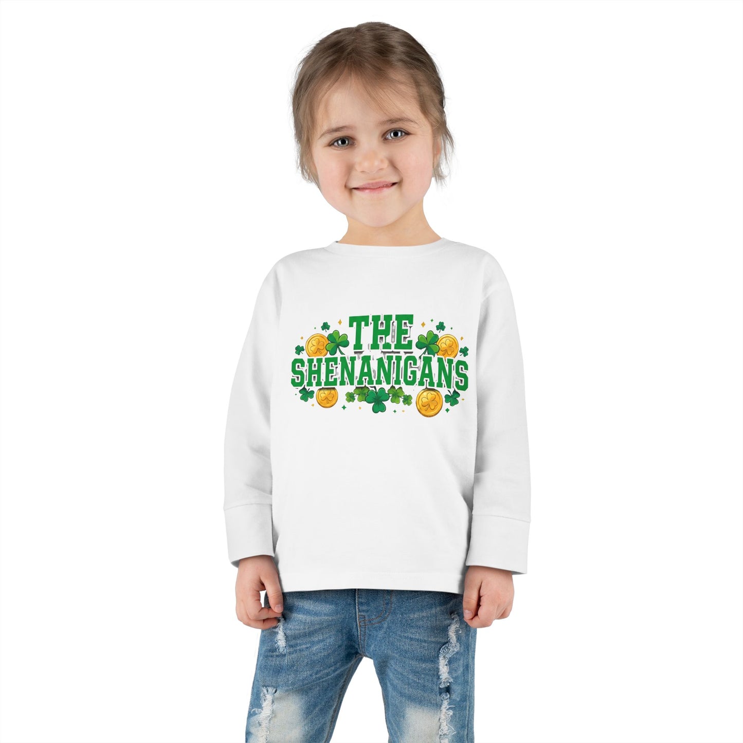 Toddler Long Sleeve Tee — "The Shenanigans" St. Patrick's Day