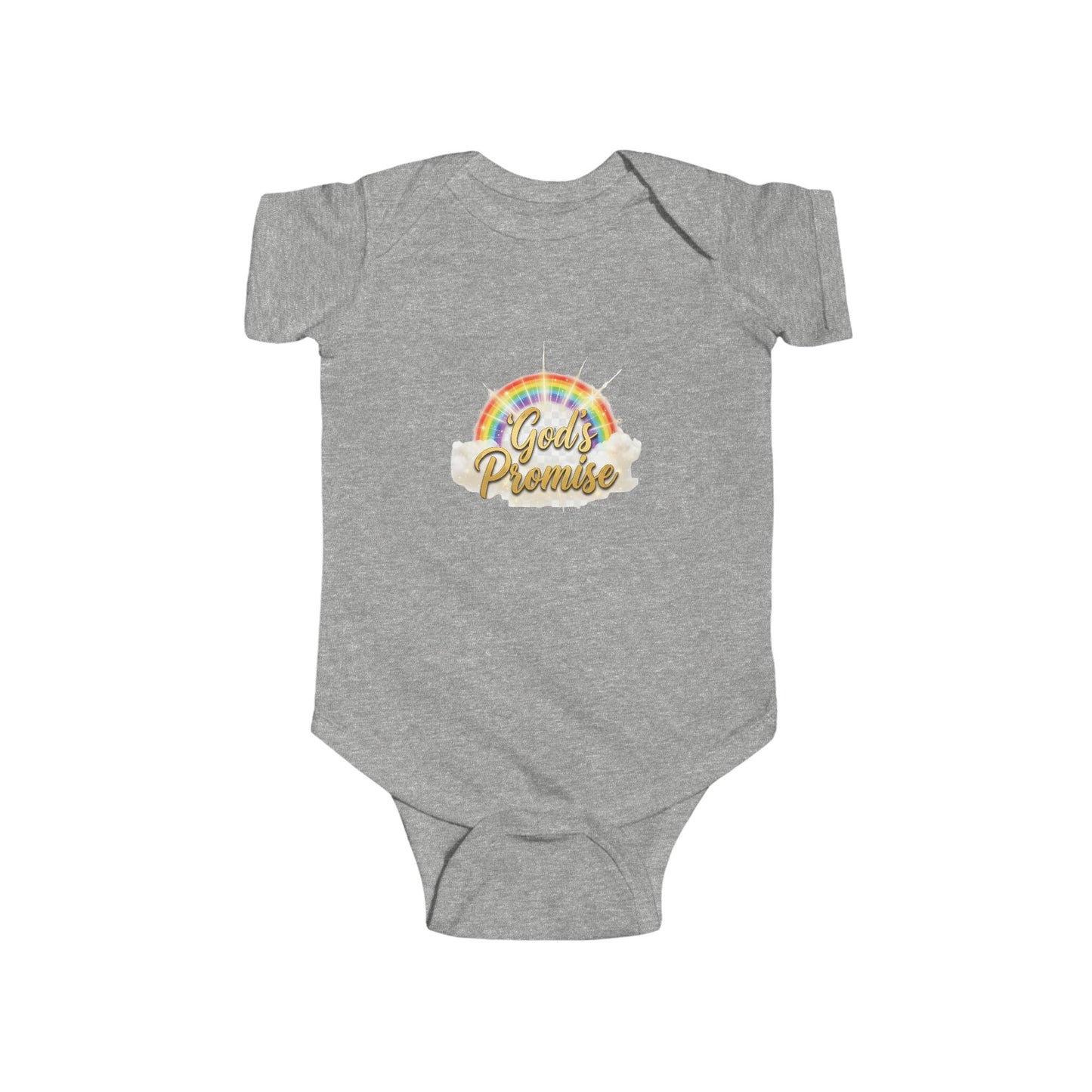 Infant Bodysuit "God's Promise" Rainbow Christian Baby Onesie