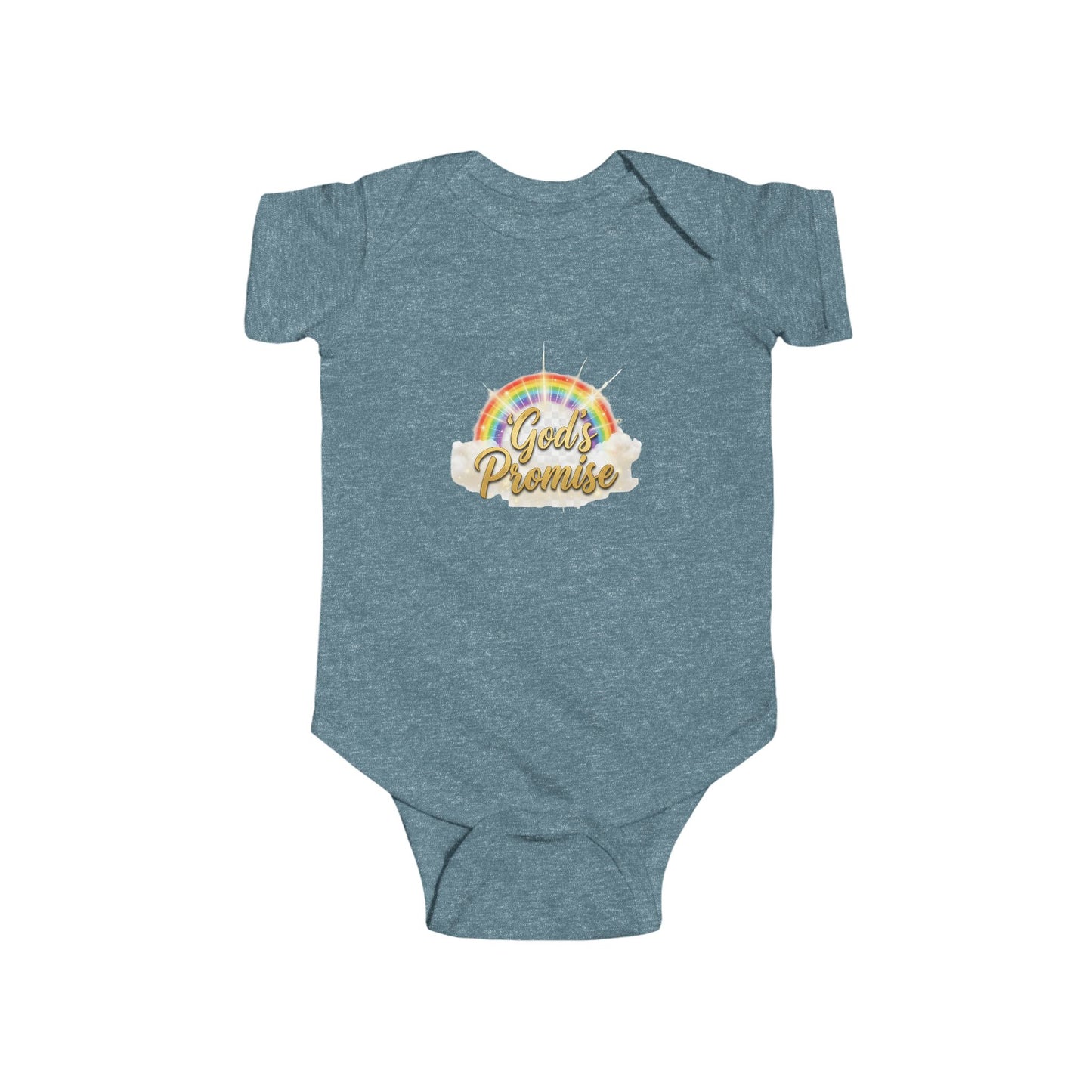 Infant Bodysuit "God's Promise" Rainbow Christian Baby Onesie