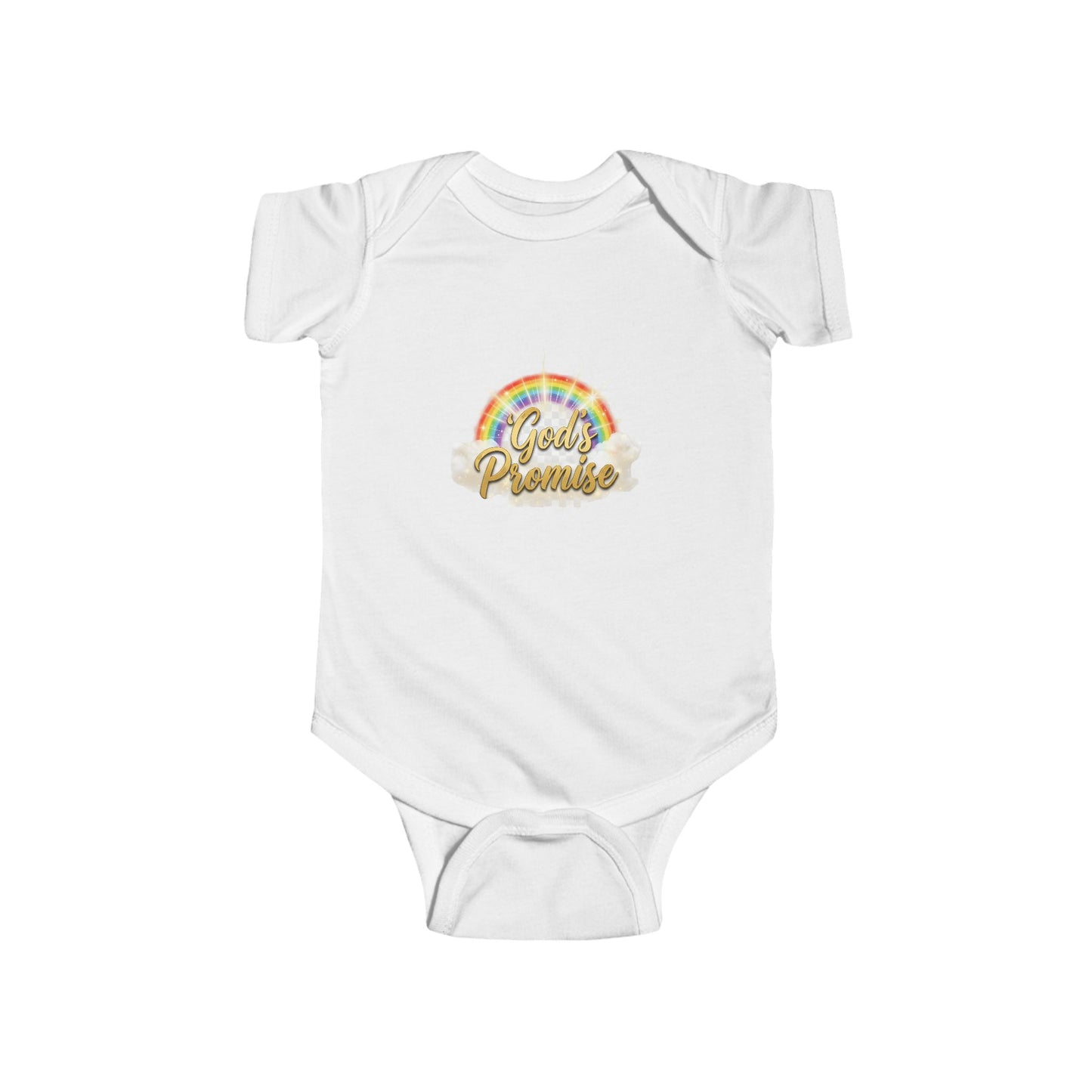 Infant Bodysuit "God's Promise" Rainbow Christian Baby Onesie