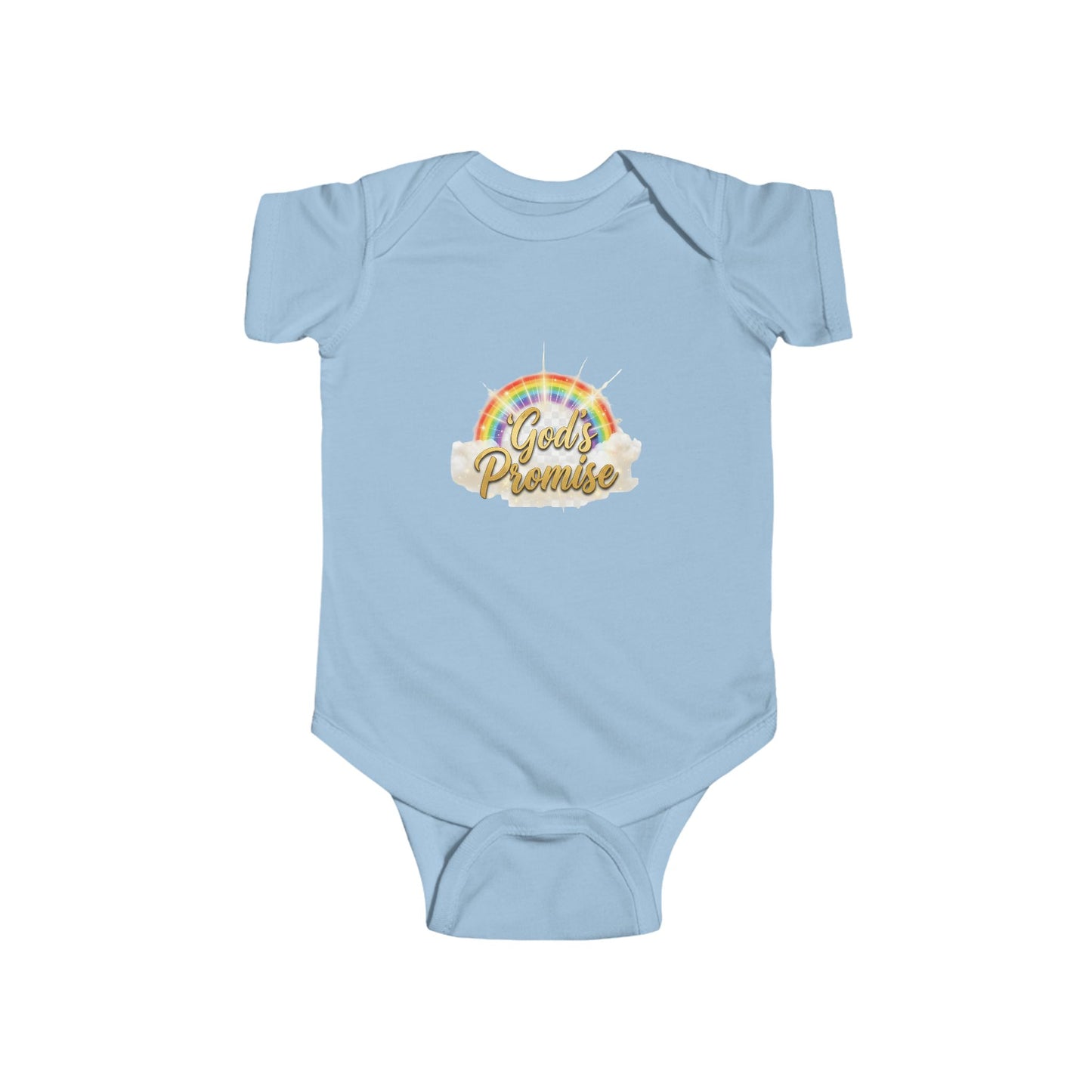 Infant Bodysuit "God's Promise" Rainbow Christian Baby Onesie