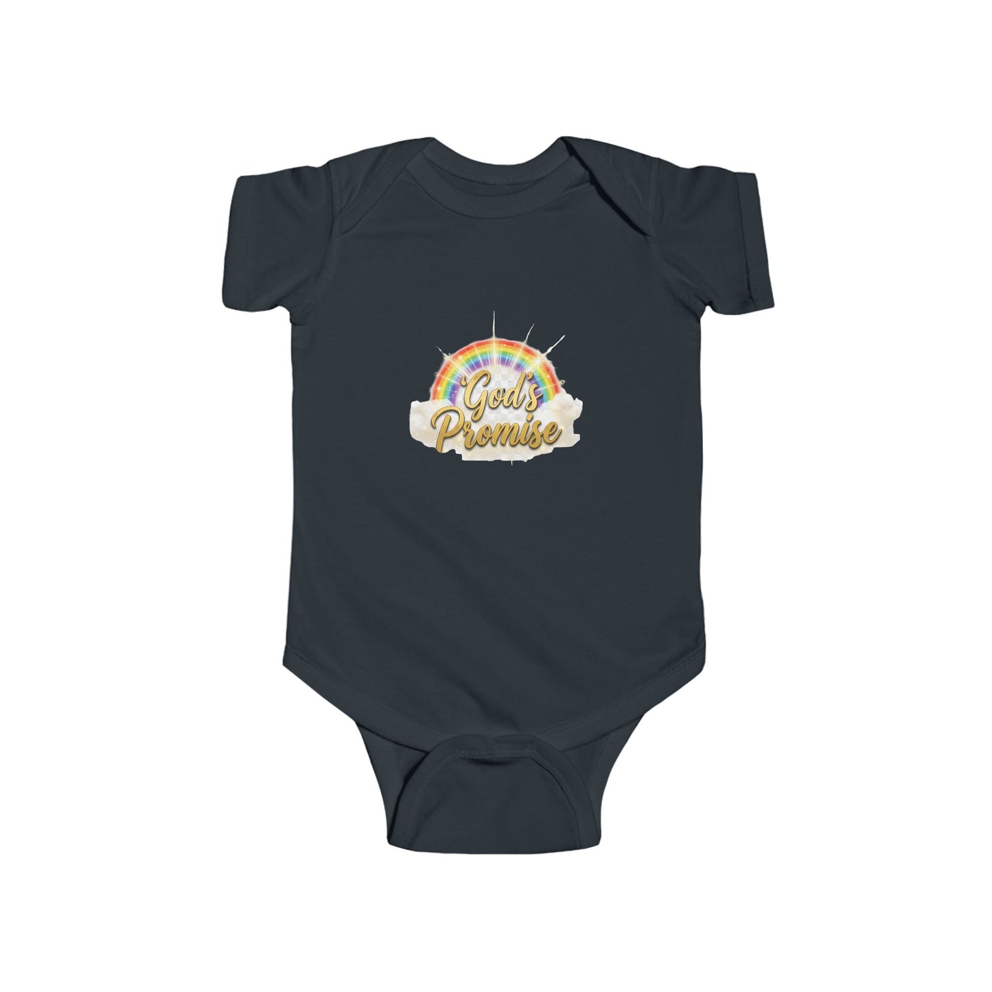 Infant Bodysuit "God's Promise" Rainbow Christian Baby Onesie