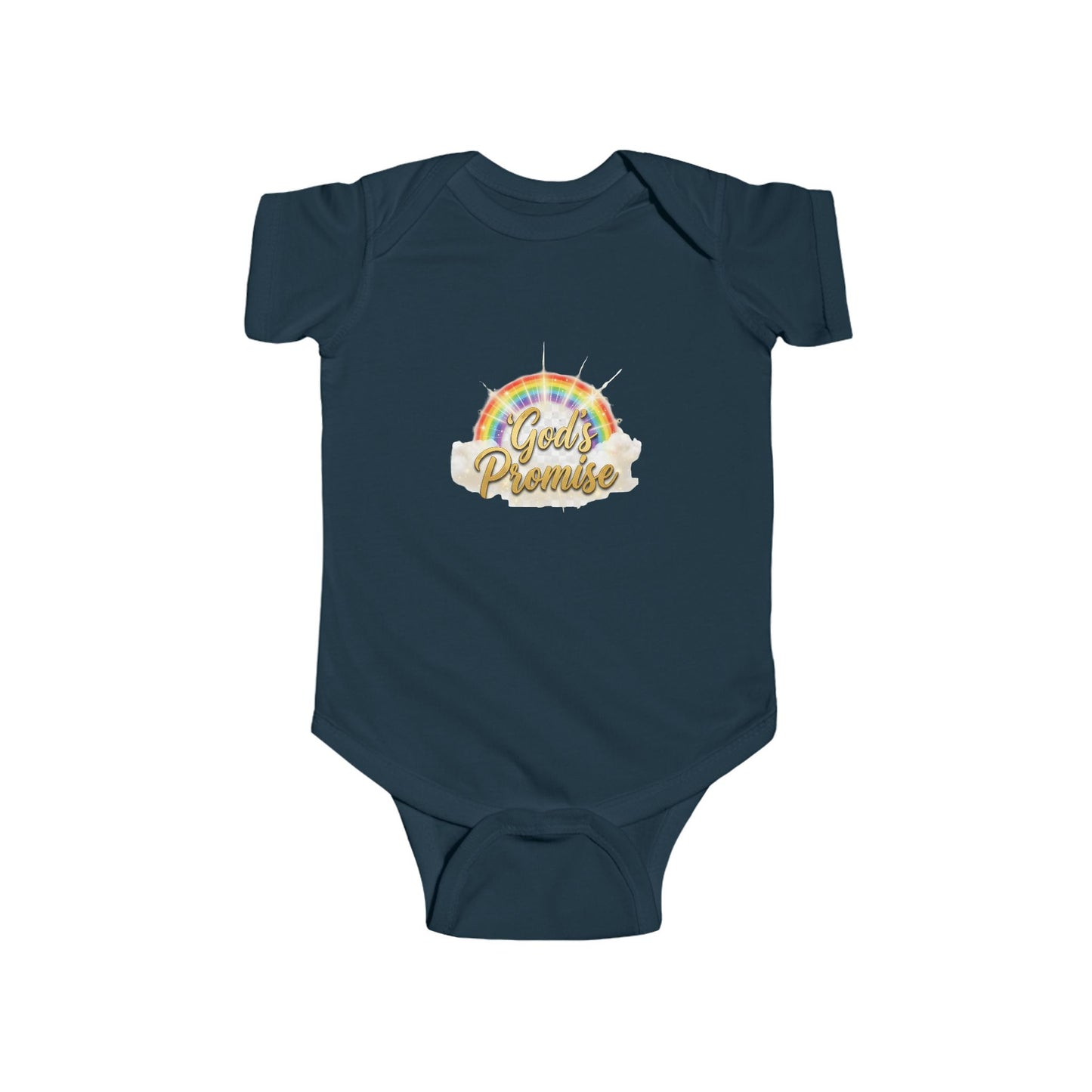 Infant Bodysuit "God's Promise" Rainbow Christian Baby Onesie