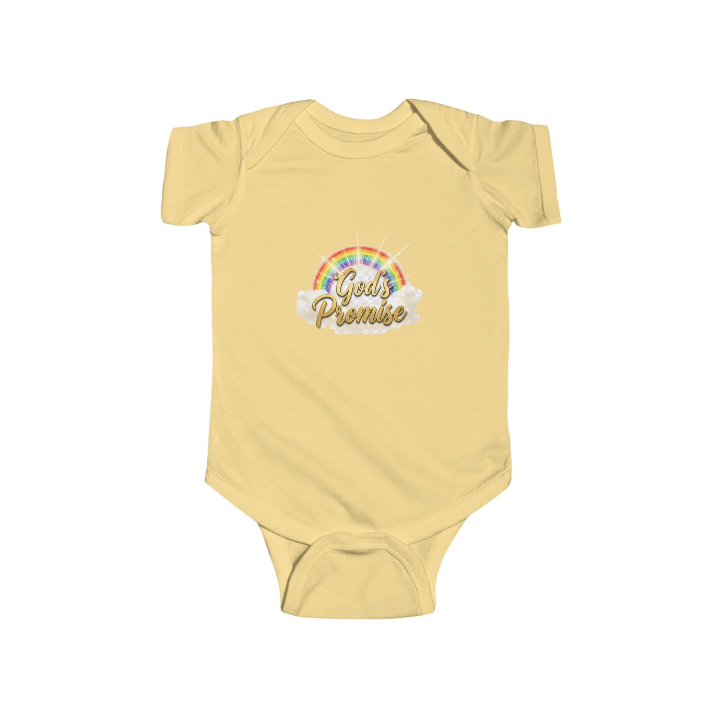 Infant Bodysuit "God's Promise" Rainbow Christian Baby Onesie