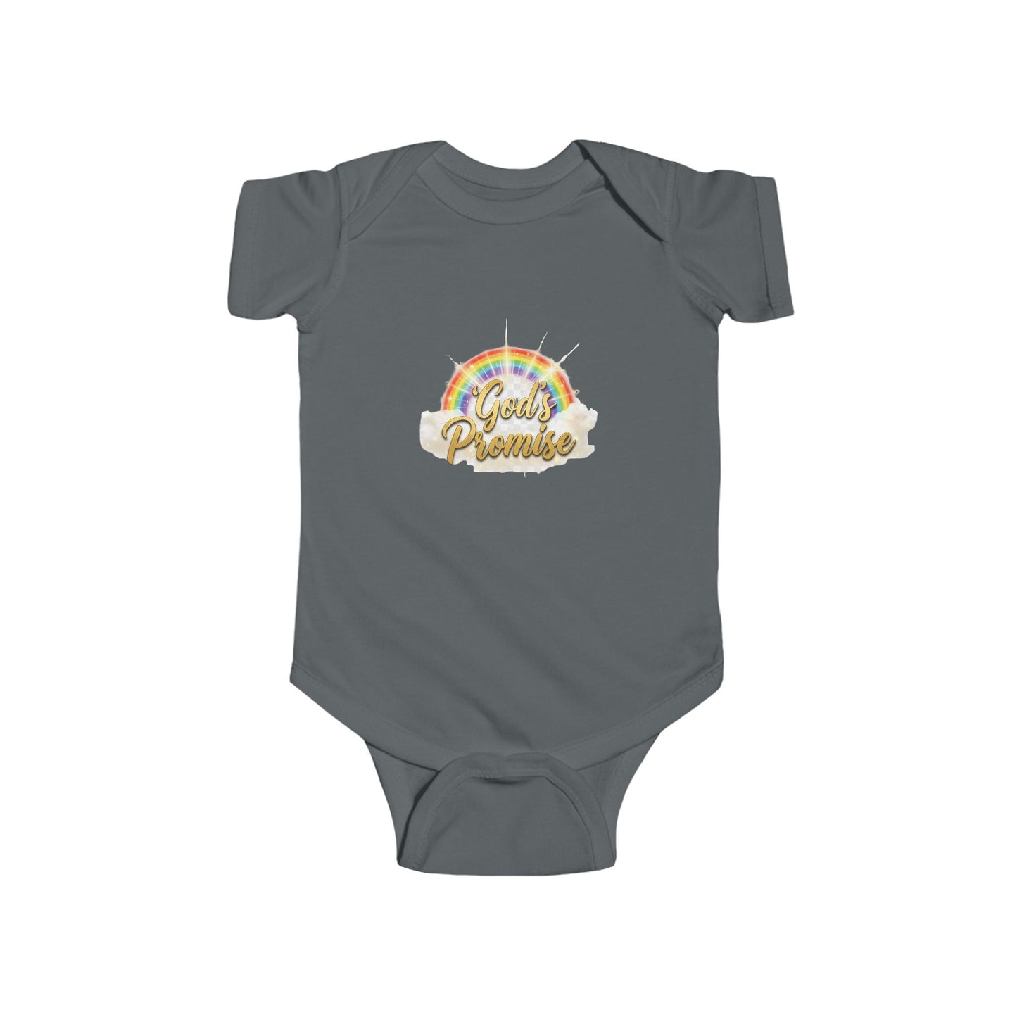 Infant Bodysuit "God's Promise" Rainbow Christian Baby Onesie