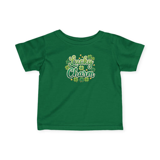Infant Tee — "Lucky Charm" Shamrock St. Patrick’s Day Baby Shirt