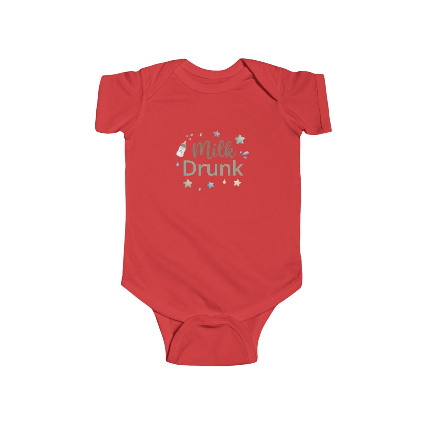 "Milk Drunk" Infant Bodysuit — Cute Baby Onesie for New Parents