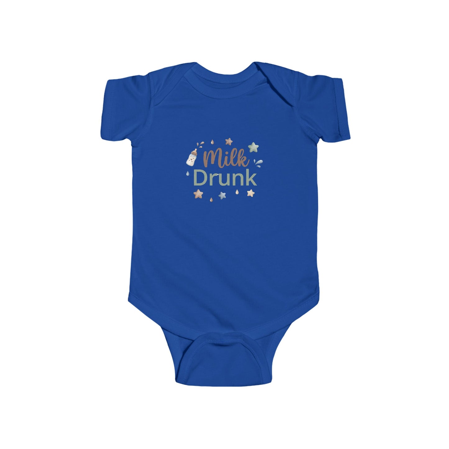 "Milk Drunk" Infant Bodysuit — Cute Baby Onesie for New Parents