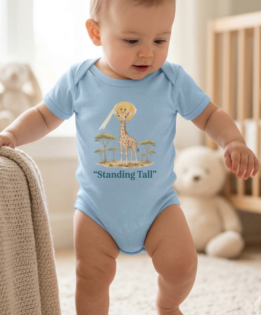 Standing Tall _ Baby Milestones -Giraffe Infant Bodysuit